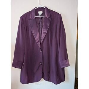 APART Blazer Womens Size 20 Purple Sophisticated Two-Button Power Dressing